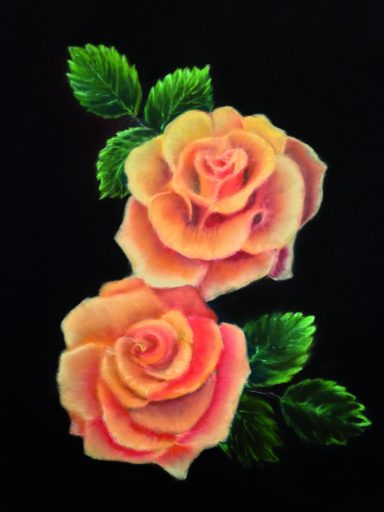 Des roses au pastel
