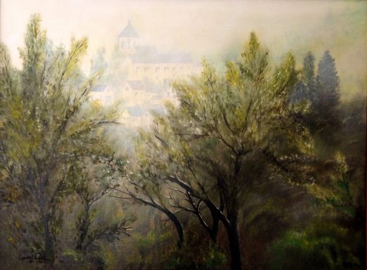 Gargilesse en Berry brumeux